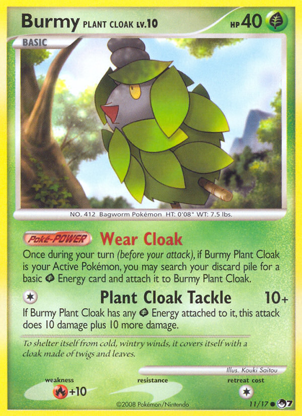 Burmy Plant Cloak (11/17) [POP Series 7] | Deep Dive Games St. Marys