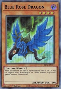 Blue Rose Dragon (Green) [LDS2-EN104] Ultra Rare | Deep Dive Games St. Marys