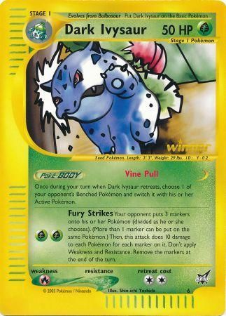 Dark Ivysaur (6) (Winner) (Jumbo Card) [Best of Promos] | Deep Dive Games St. Marys