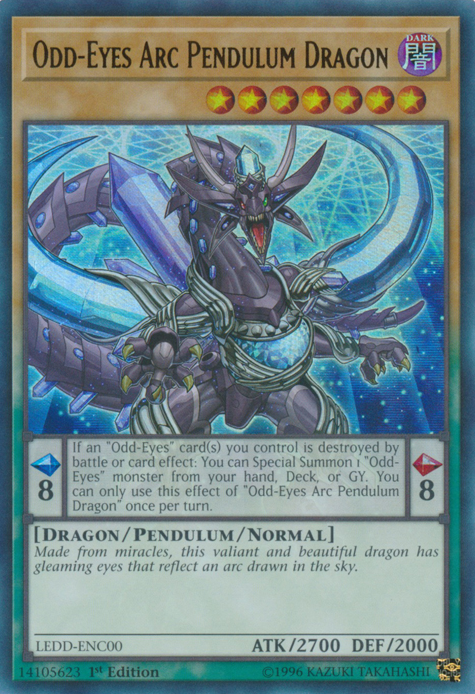 Odd-Eyes Arc Pendulum Dragon [LEDD-ENC00] Ultra Rare | Deep Dive Games St. Marys