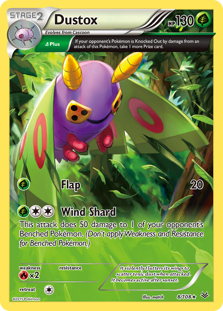 Dustox (8/108) [XY: Roaring Skies] | Deep Dive Games St. Marys