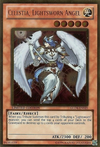 Celestia, Lightsworn Angel [GLD4-EN025] Gold Rare | Deep Dive Games St. Marys