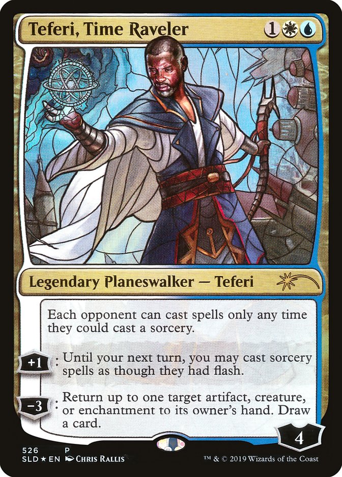 Teferi, Time Raveler (Stained Glass) [Secret Lair Drop Promos] | Deep Dive Games St. Marys