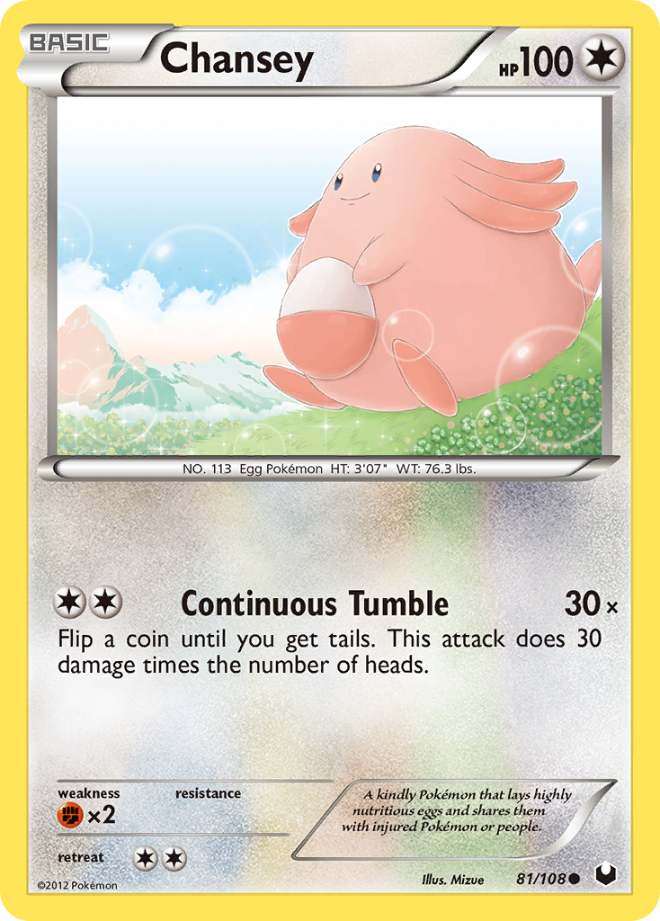 Chansey (81/108) [Black & White: Dark Explorers] | Deep Dive Games St. Marys