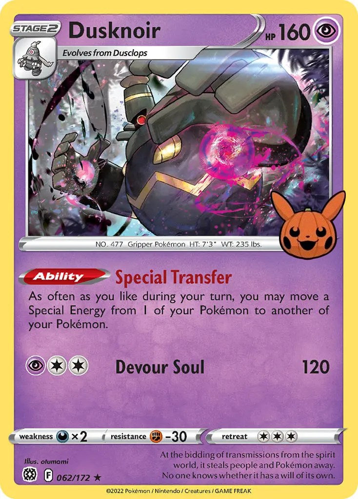 Dusknoir (062/172) [Trick or Trade] | Deep Dive Games St. Marys