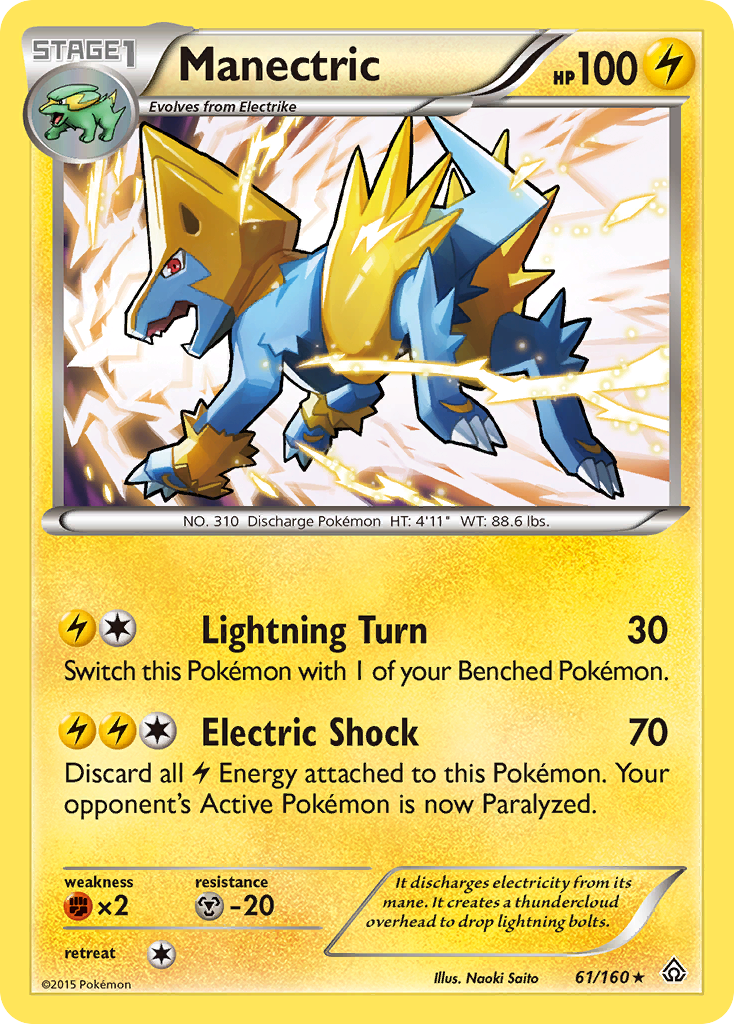 Manectric (61/160) [XY: Primal Clash] | Deep Dive Games St. Marys