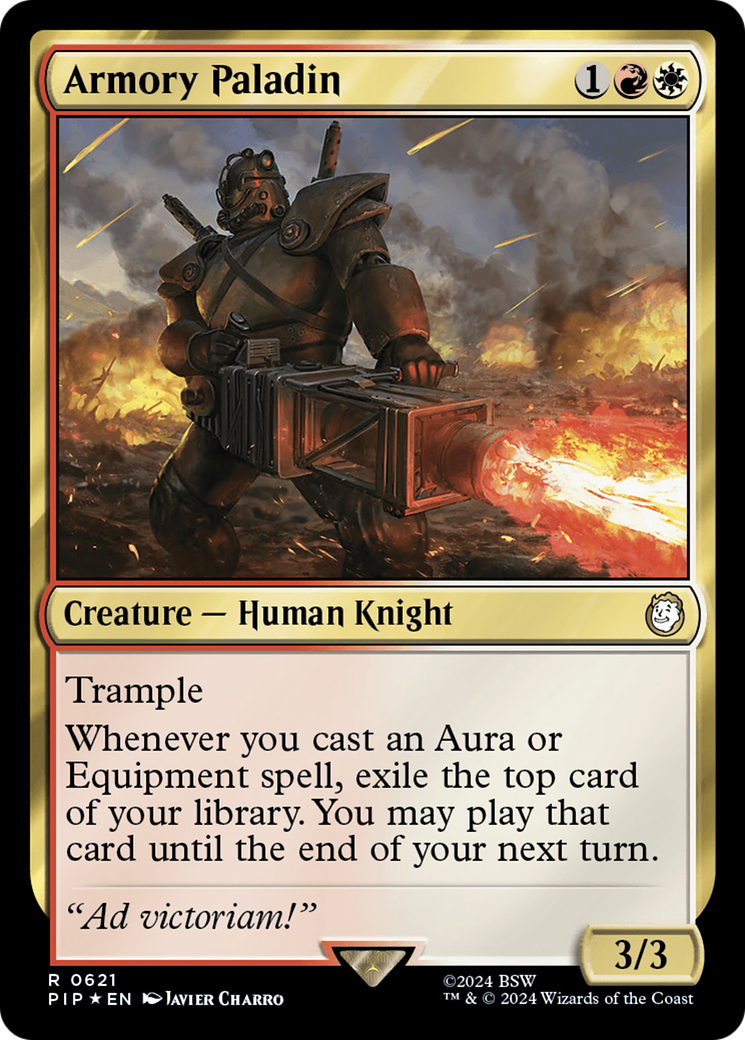 Armory Paladin (Surge Foil) [Fallout] | Deep Dive Games St. Marys