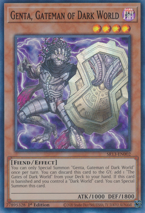 Genta, Gateman of Dark World [SR13-EN002] Super Rare | Deep Dive Games St. Marys