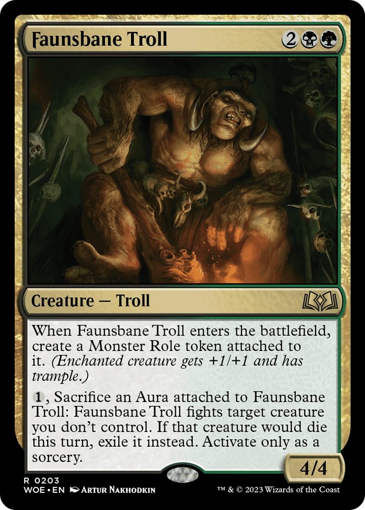 Faunsbane Troll [Wilds of Eldraine] | Deep Dive Games St. Marys