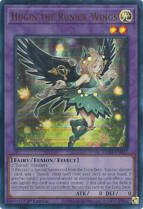 Hugin the Runick Wings [TAMA-EN037] Ultra Rare | Deep Dive Games St. Marys