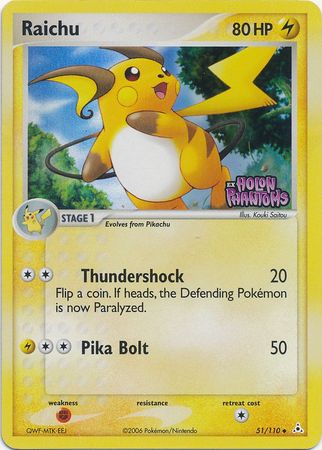 Raichu (51/110) (Stamped) [EX: Holon Phantoms] | Deep Dive Games St. Marys