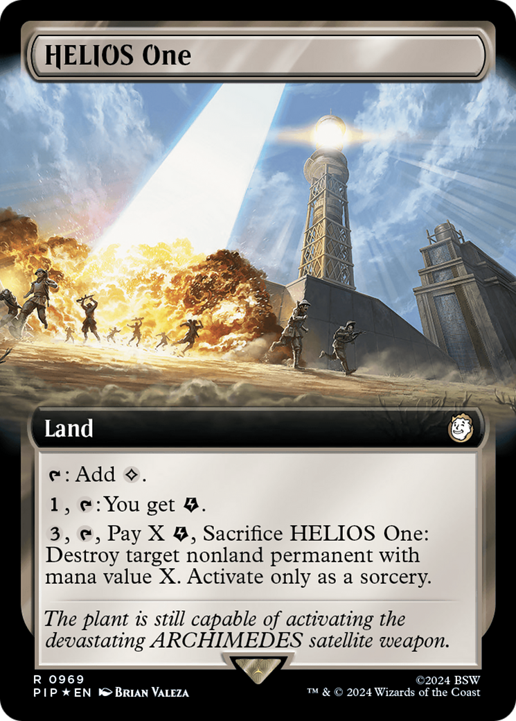 HELIOS One (Extended Art) (Surge Foil) [Fallout] | Deep Dive Games St. Marys