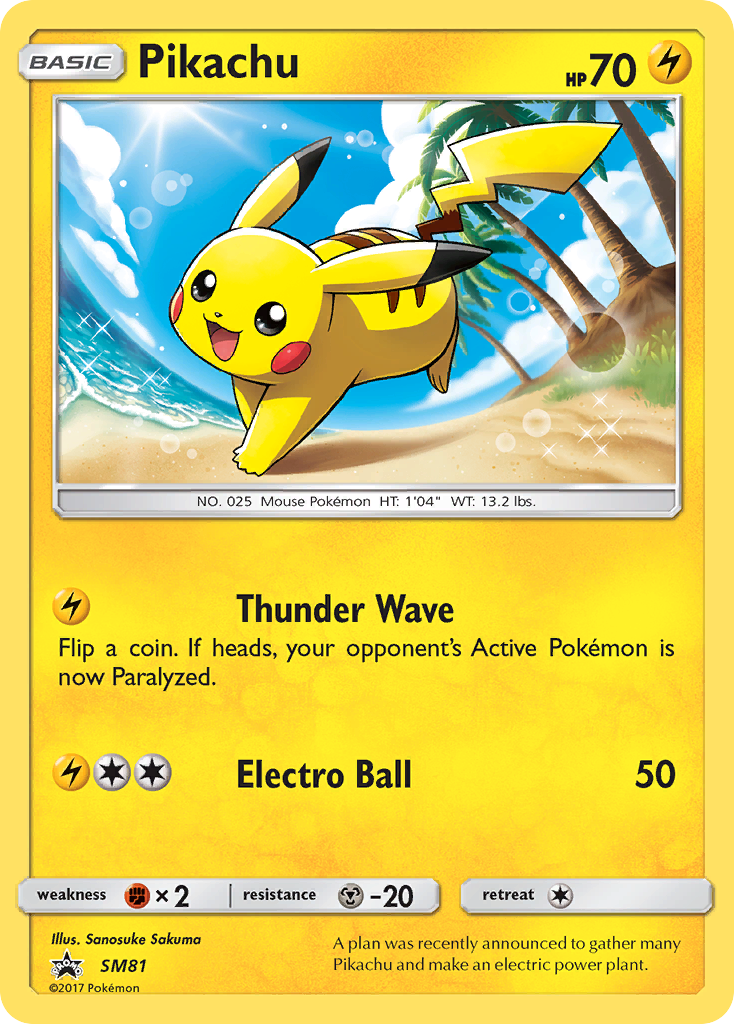 Pikachu (SM81) [Sun & Moon: Black Star Promos] | Deep Dive Games St. Marys