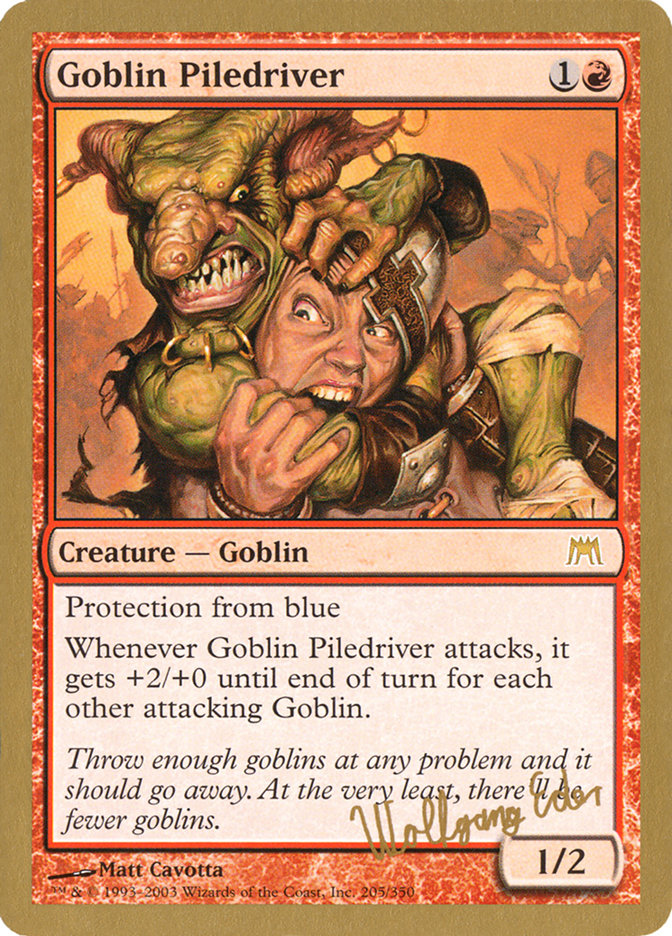 Goblin Piledriver (Wolfgang Eder) [World Championship Decks 2003] | Deep Dive Games St. Marys