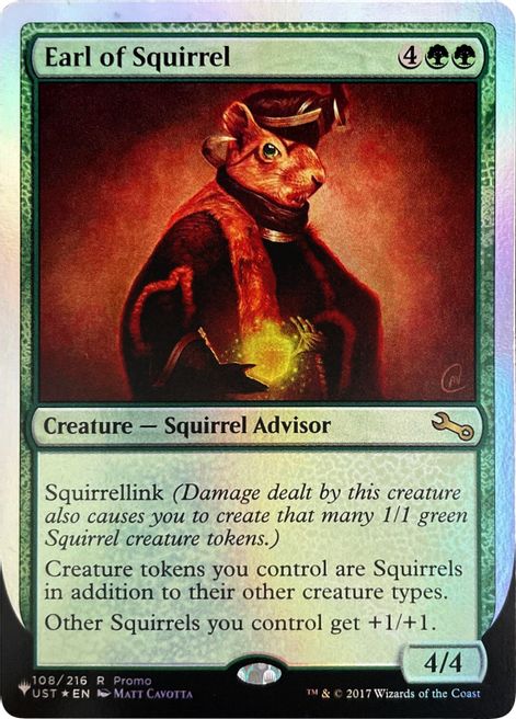 Earl of Squirrel (Unfinity Foil Edition) [The List] | Deep Dive Games St. Marys