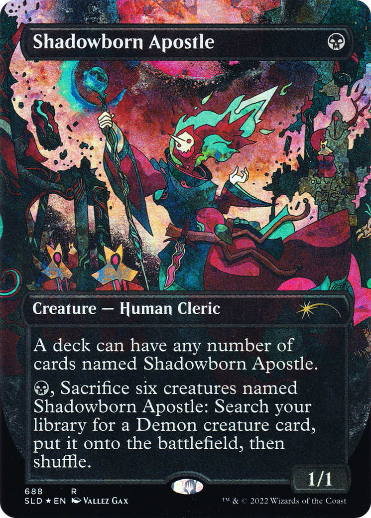 Shadowborn Apostle (688) (Borderless) [Secret Lair Drop Promos] | Deep Dive Games St. Marys