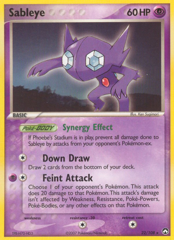 Sableye (22/108) [EX: Power Keepers] | Deep Dive Games St. Marys