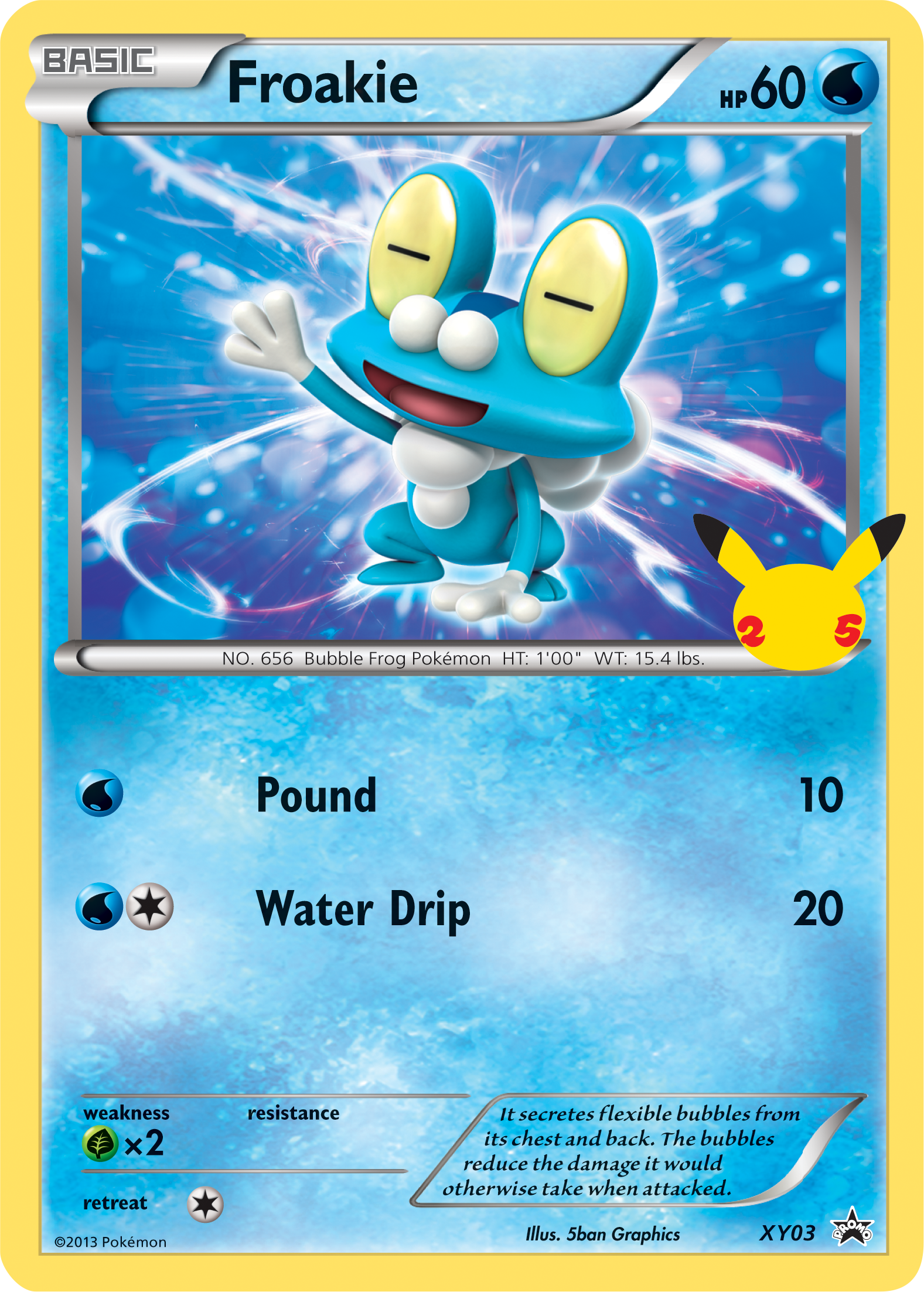 Froakie (XY03) (Jumbo Card) [First Partner Pack] | Deep Dive Games St. Marys