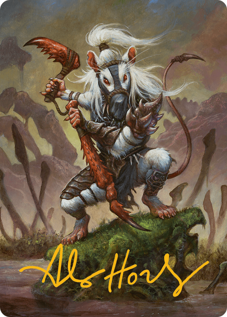 Ink-Eyes, Servant of Oni Art Card (Gold-Stamped Signature) [Bloomburrow Art Series] | Deep Dive Games St. Marys