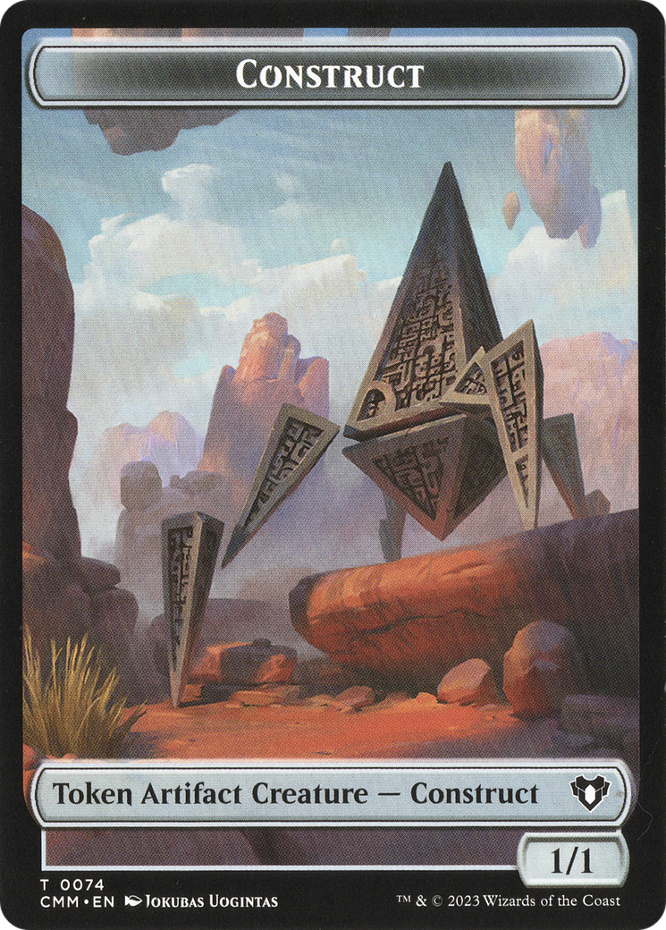 Thopter // Construct (0074) Double-Sided Token [Commander Masters Tokens] | Deep Dive Games St. Marys