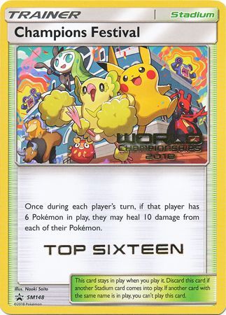 Champions Festival(SM148) (2018 Top Sixteen) [Sun & Moon: Black Star Promos] | Deep Dive Games St. Marys