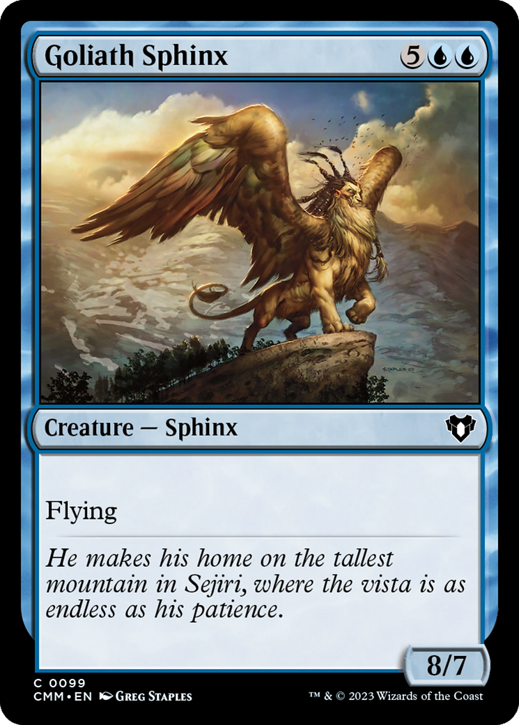 Goliath Sphinx [Commander Masters] | Deep Dive Games St. Marys