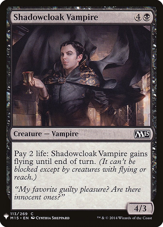 Shadowcloak Vampire [Mystery Booster] | Deep Dive Games St. Marys