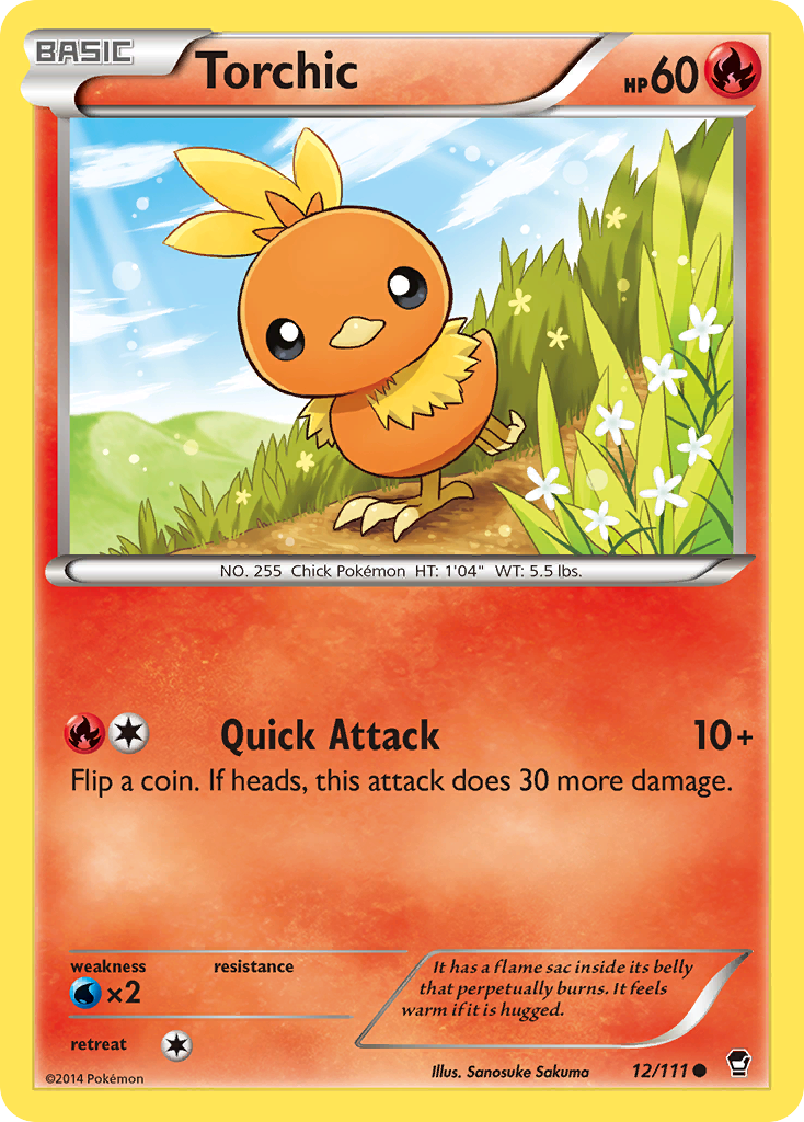 Torchic (12/111) [XY: Furious Fists] | Deep Dive Games St. Marys