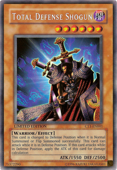 Total Defense Shogun [CT1-EN001] Secret Rare | Deep Dive Games St. Marys