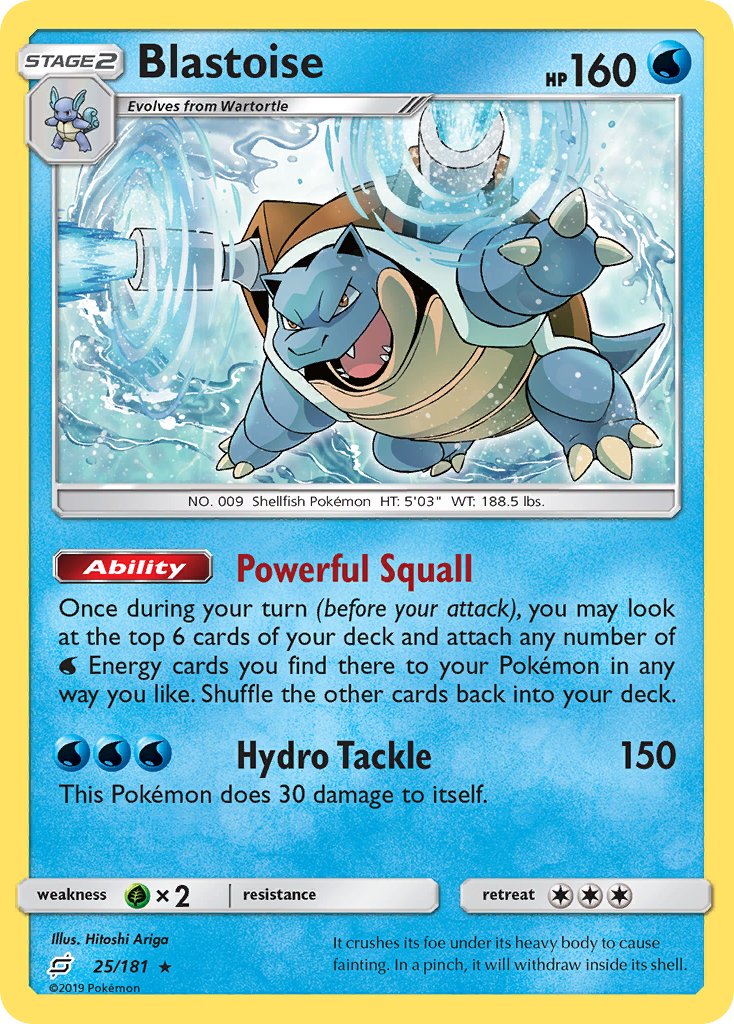 Blastoise (25/181) (Theme Deck Exclusive) [Sun & Moon: Team Up] | Deep Dive Games St. Marys