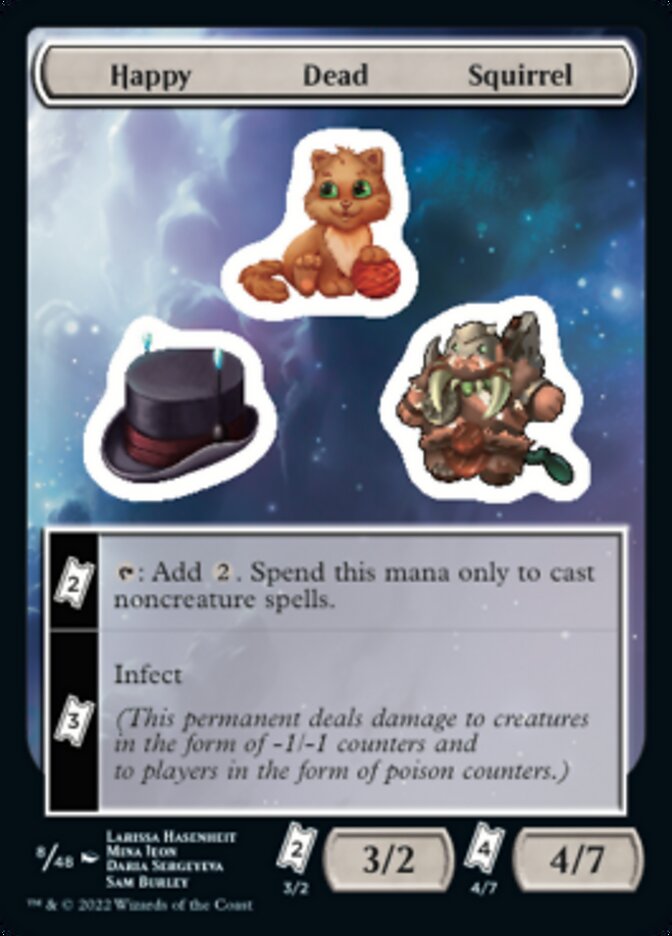 Happy Dead Squirrel [Unfinity Stickers] | Deep Dive Games St. Marys