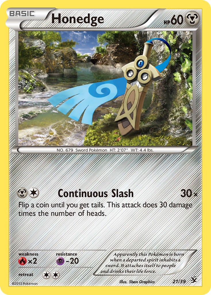 Honedge (21/39) [XY: Kalos Starter Set] | Deep Dive Games St. Marys