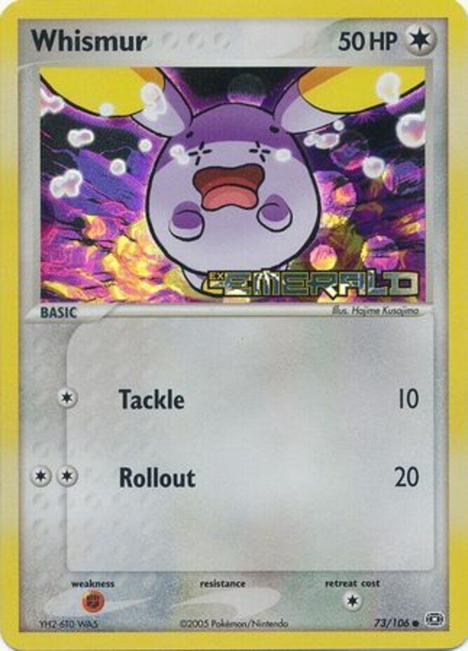 Whismur (73/106) (Stamped) [EX: Emerald] | Deep Dive Games St. Marys