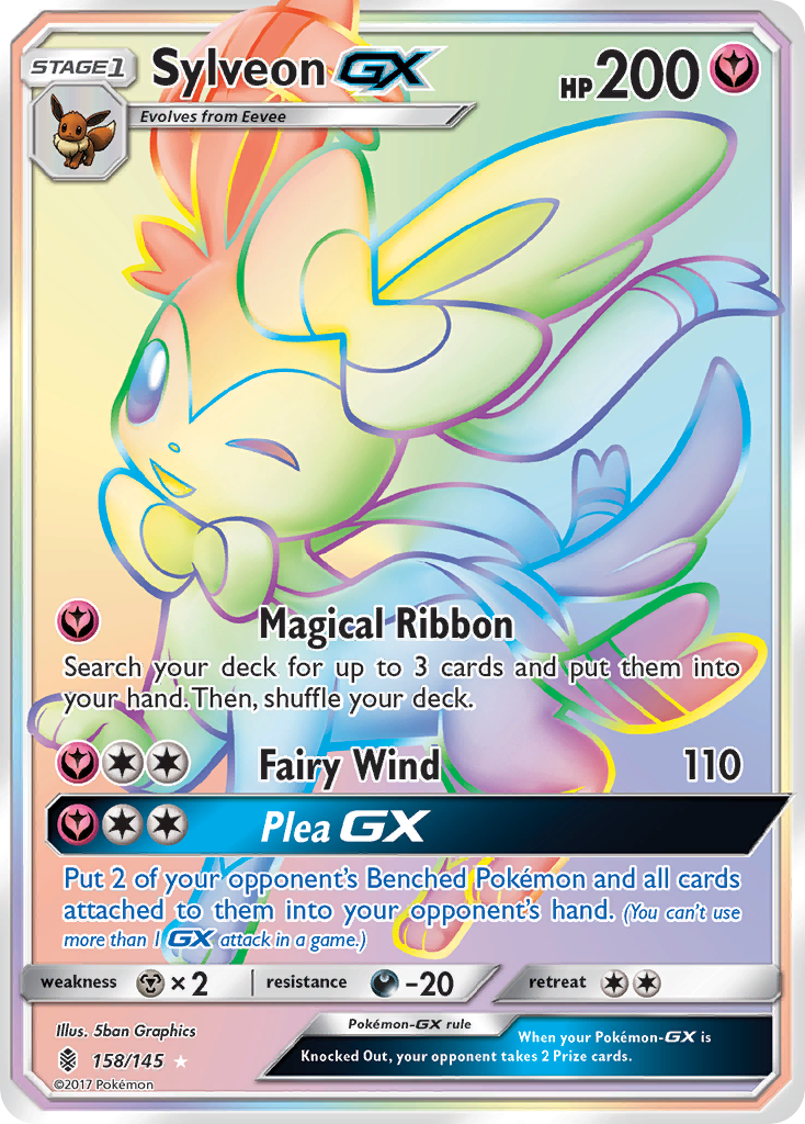 Sylveon GX (158/145) [Sun & Moon: Guardians Rising] | Deep Dive Games St. Marys