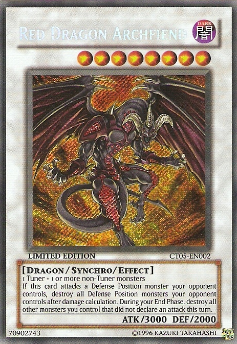 Red Dragon Archfiend [CT05-EN002] Secret Rare | Deep Dive Games St. Marys