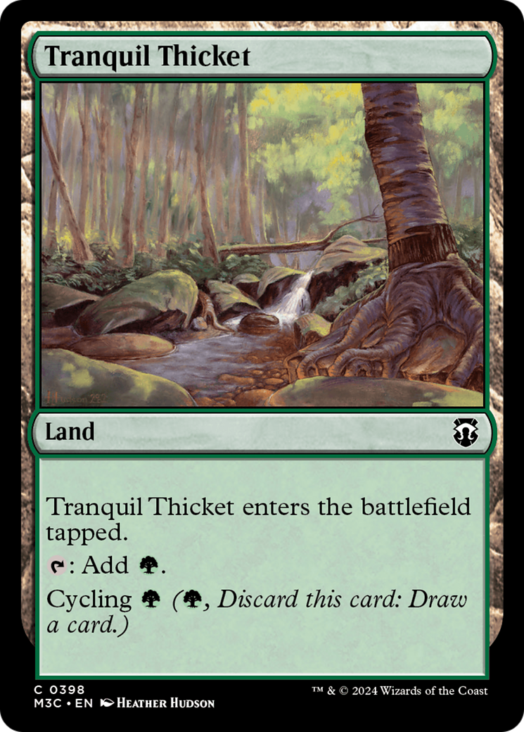 Tranquil Thicket (Ripple Foil) [Modern Horizons 3 Commander] | Deep Dive Games St. Marys