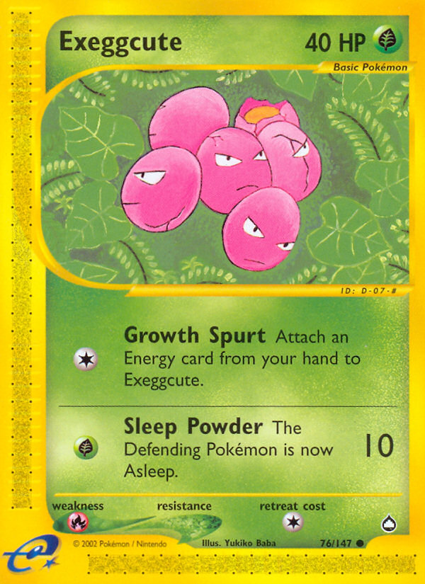 Exeggcute (76/147) [Aquapolis] | Deep Dive Games St. Marys