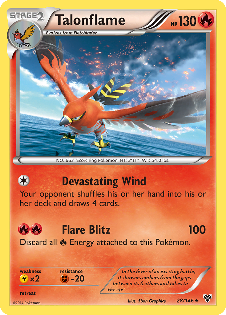 Talonflame (28/146) [XY: Base Set] | Deep Dive Games St. Marys