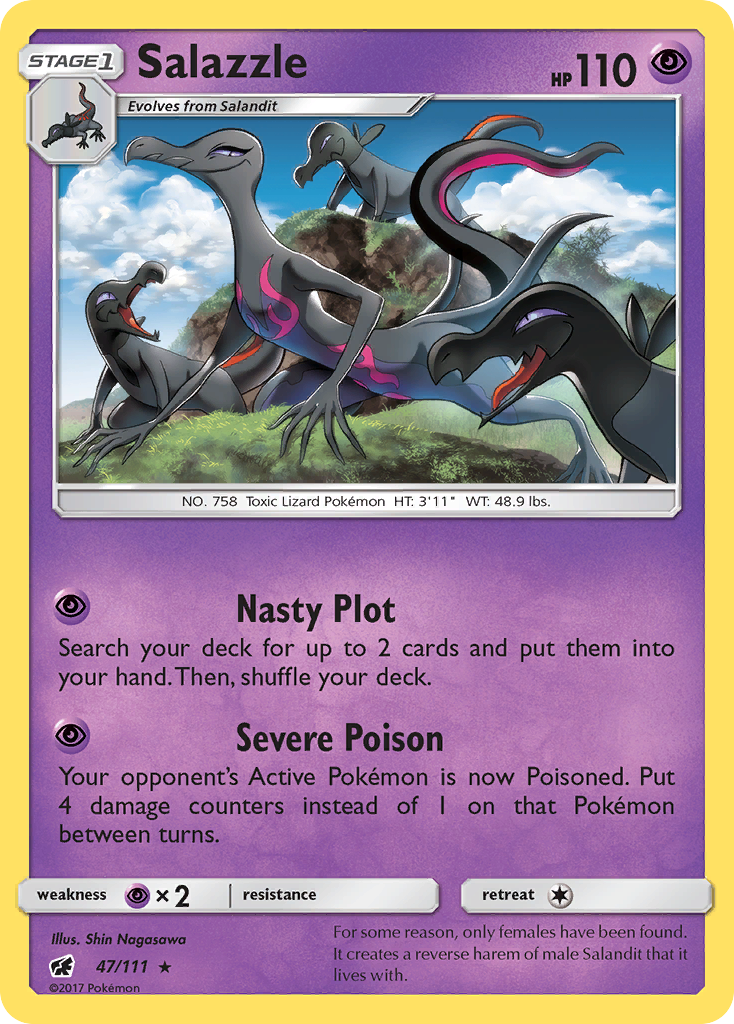 Salazzle (47/111) [Sun & Moon: Crimson Invasion] | Deep Dive Games St. Marys