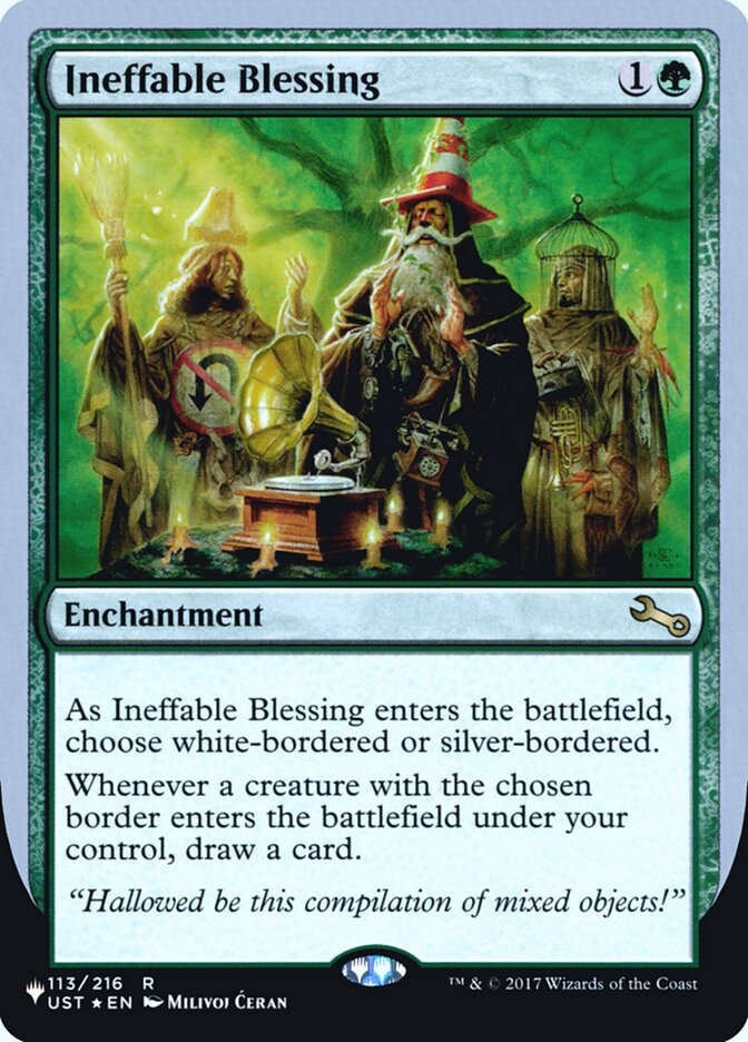 Ineffable Blessing (Bordered) (Unfinity Foil Edition) [The List] | Deep Dive Games St. Marys