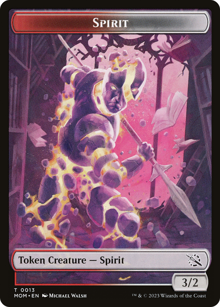 Elemental (09) // Spirit (13) Double-Sided Token [March of the Machine Tokens] | Deep Dive Games St. Marys