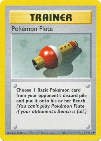 Pokemon Flute (86/102) [Base Set Shadowless Unlimited] | Deep Dive Games St. Marys