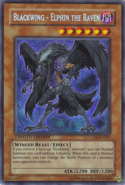 Blackwing - Elphin the Raven [CT06-ENS01] Secret Rare | Deep Dive Games St. Marys