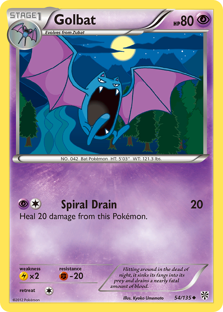 Golbat (54/135) [Black & White: Plasma Storm] | Deep Dive Games St. Marys