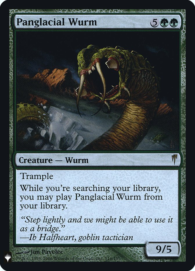 Panglacial Wurm [Mystery Booster] | Deep Dive Games St. Marys