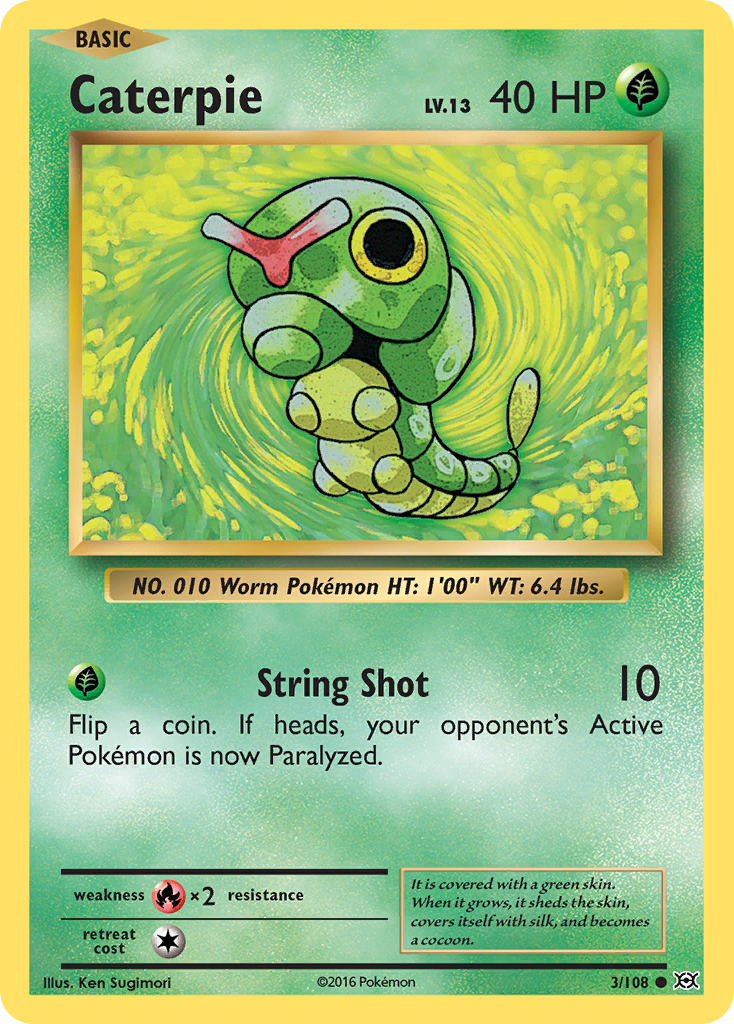 Caterpie (3/108) [XY: Evolutions] | Deep Dive Games St. Marys