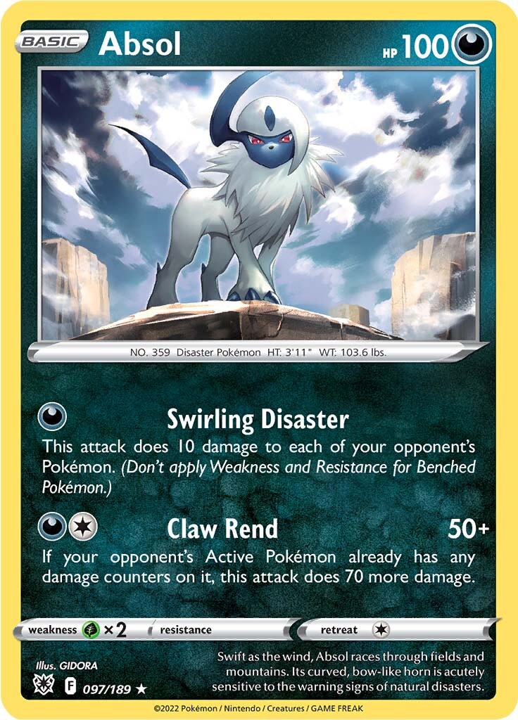 Absol (097/189) (Theme Deck Exclusive) [Sword & Shield: Astral Radiance] | Deep Dive Games St. Marys