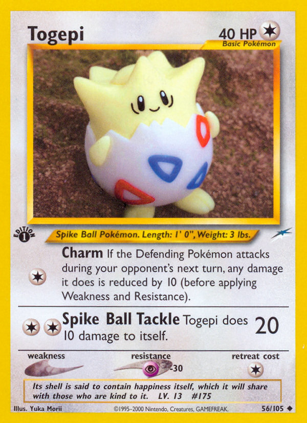 Togepi (56/105) [Neo Destiny 1st Edition] | Deep Dive Games St. Marys