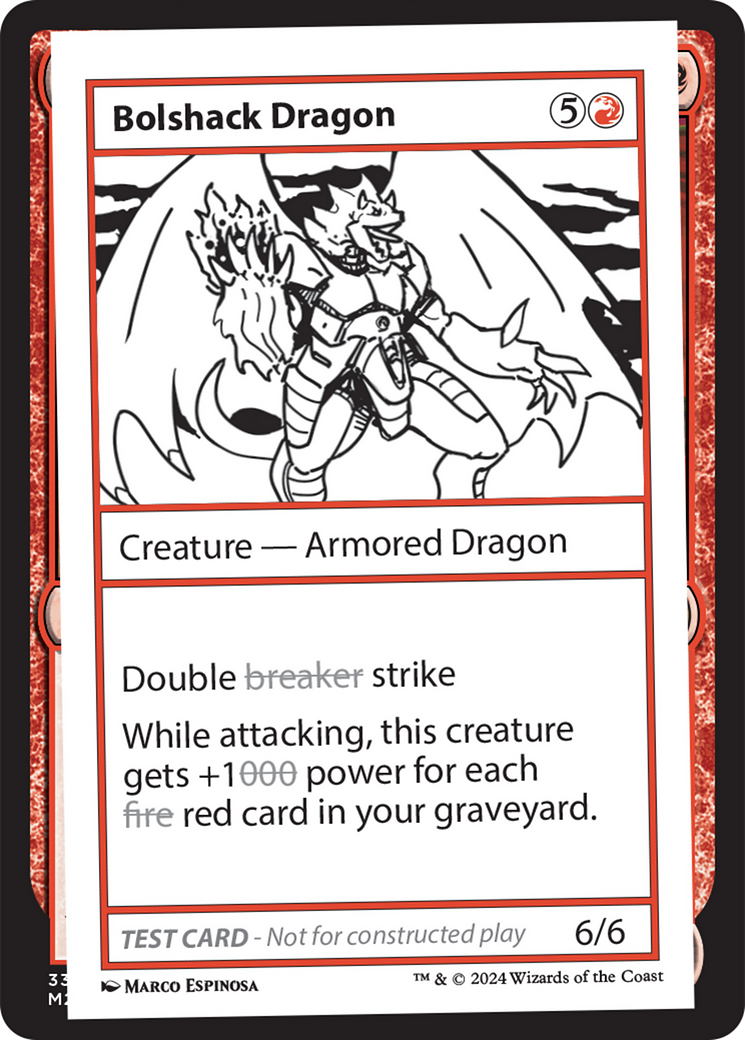 Bolshack Dragon [Mystery Booster 2 Playtest Cards] | Deep Dive Games St. Marys