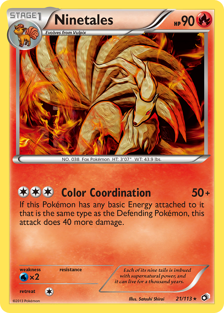 Ninetales (21/113) [Black & White: Legendary Treasures] | Deep Dive Games St. Marys